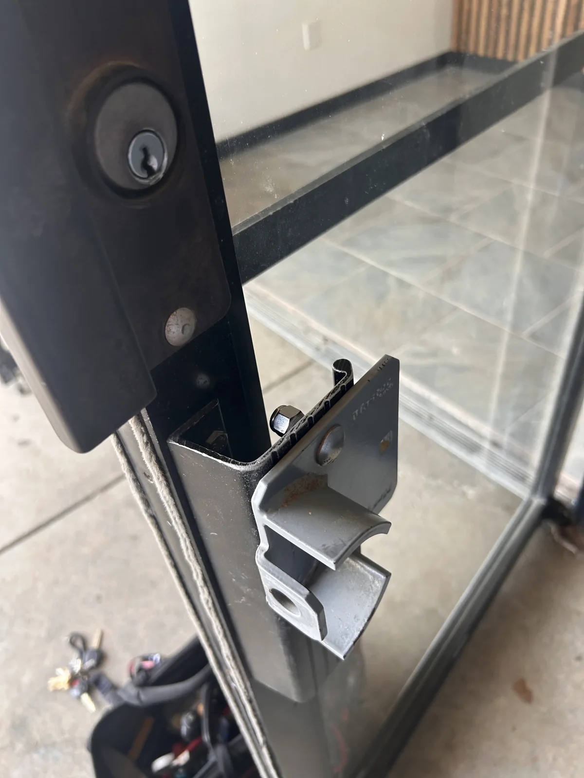 garage entry hardware and lock components, real company service photo 2